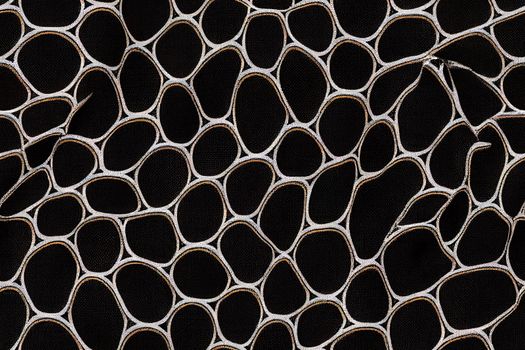 Abstract noisy strokes and dots distressed mesh motif. Seamless pattern.. High quality illustration