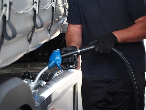 Petrol and diesel filling stations and cars