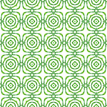 Textile ready fine print, swimwear fabric, wallpaper, wrapping. Green flawless boho chic summer design. Tropical seamless pattern. Hand drawn tropical seamless border.