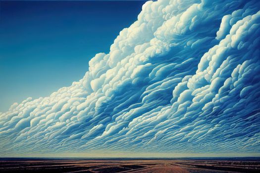 blue sky clouds. High quality illustration