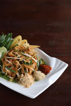 Local Thai food padthai fried noodle