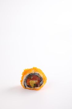 California roll isolated in white background