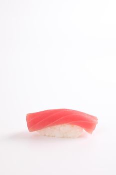 Tuna sushi , Japanese food isolated in white background