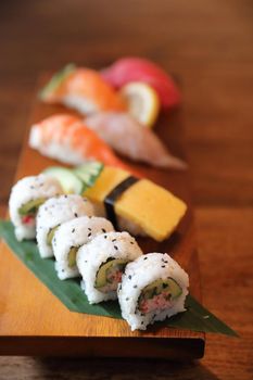 Maki rolls sushi japanese food