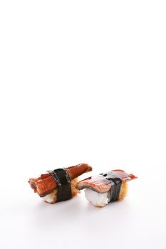eel sushi eel nigiri sushi japanese food isolated in white background