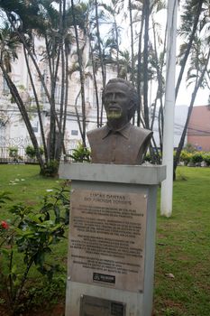 salvador, bahia, brazil - september 30, 2022: Lucas Dantas do Amorim Torres, martyred by the Tailors' Revolt and killed by hanging in 1799, in Piedade square, in the city of Salvador.