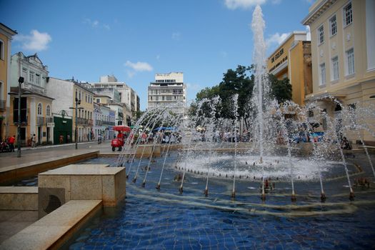 salvador, bahia, brazil - september 28, 2022: view of a fountain in the Pelourinho region in the city of Salvador.