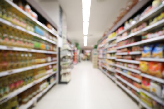 Defocus background blur indoor Store supermarket