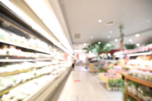 Defocus background blur indoor Store supermarket