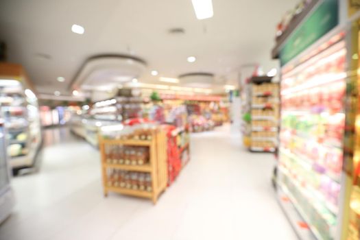 Defocus background blur indoor Store supermarket