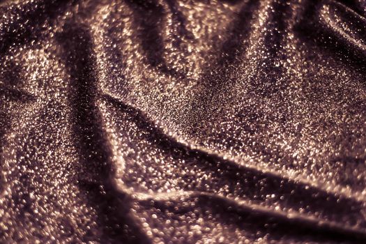 Luxe glowing texture, night club branding and New Years party concept - Copper holiday sparkling glitter abstract background, luxury shiny fabric material for glamour design and festive invitation