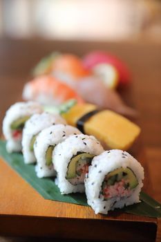 Maki rolls sushi japanese food