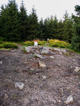 Flat square on top of the mountain in Golden Mountains