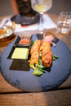 curated dishes of traditional indian food in modern way