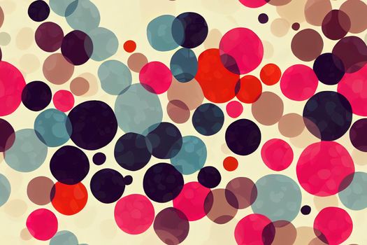 Abstract seamless pattern with colorful circle spots spray Fashion texture background Creative wallpaper for girl