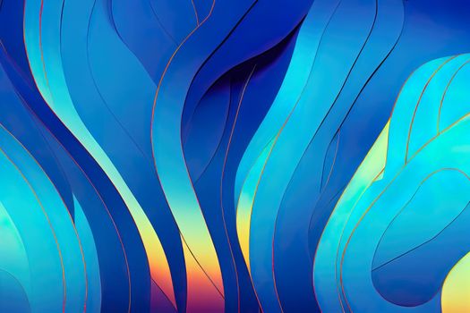 Blue and Sky Blue Neon color gradient loopable background animation