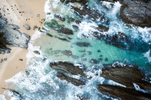 The many rocky beaches around the Narooma coastline in Australia