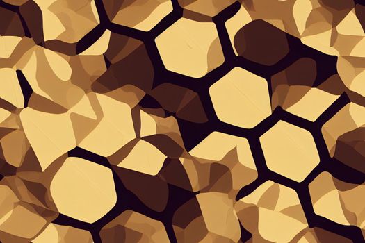 2d seamless cubic pattern with dots Modern thin hexagon grid texture