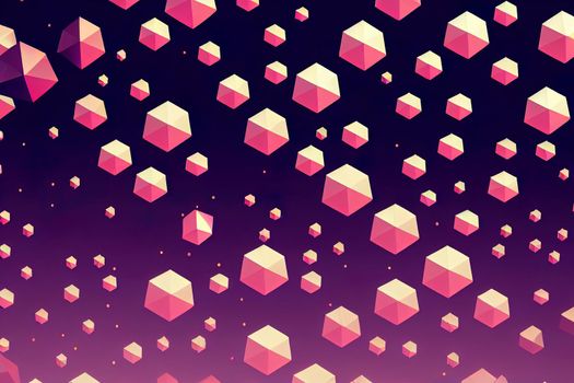 Abstract polygonal space low poly dark background with connecting dots and lines. Connection structure. Science. Futuristic polygonal background. Triangular. Wallpaper. Business