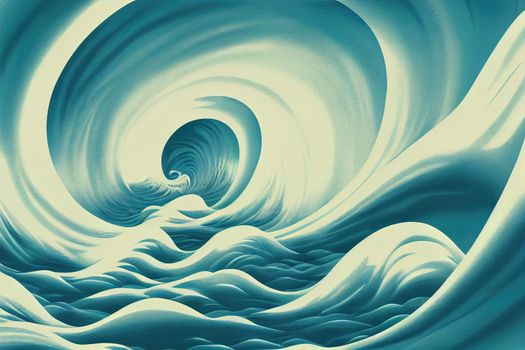 Abstract white wave background. 3D illustration.