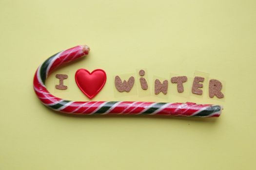 I love winter creative card. Christmas concept.