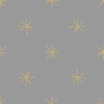 Hand Drawn Snowflakes Christmas Seamless Pattern. Subtle Flying Snow Flakes on chalk snowflakes Background. Artistic chalk handdrawn snow overlay. Fresh holiday season decoration.