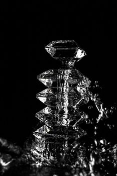 Crystal Glass Splash Product Photography. High quality photo