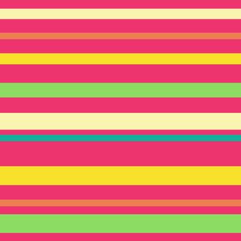 Hand drawn seamless pattern of bright yellow pink green stripes, summer vibrant striped background, modern trendy contemporary fabric print, saturated energetic colors, rainbow design dopamine trend look, abstract geometric art