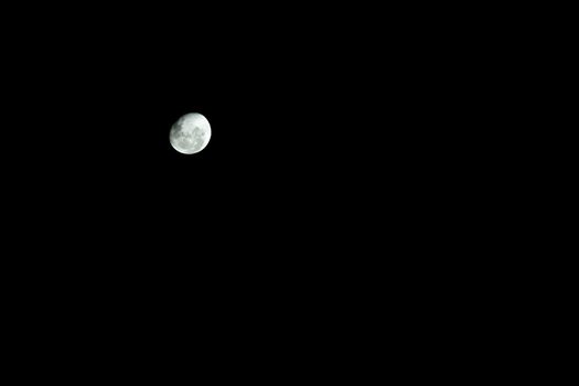 moon in the night sky. High quality photo