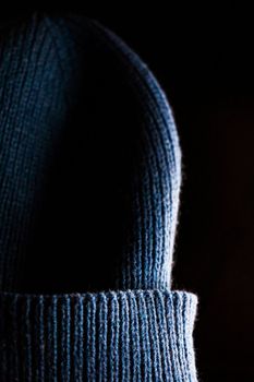 Up close hat textures dark. High quality photo