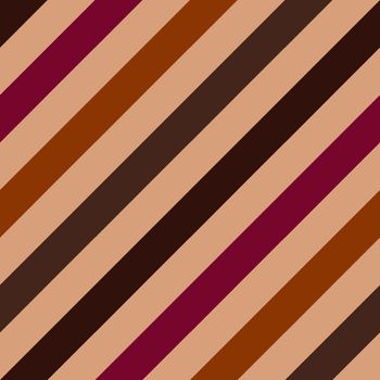 Hand drawn seamless pattern with minimalist lines, diagonal stripes striped abstract geometric design. Beige brown red pink print, trendy bold warm colors, creative stroke doodle