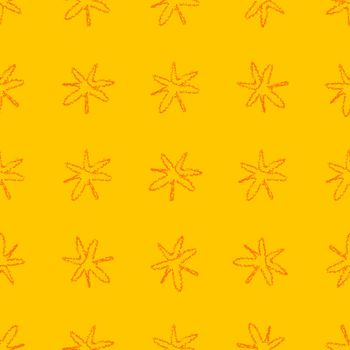 Hand Drawn Snowflakes Christmas Seamless Pattern. Subtle Flying Snow Flakes on chalk snowflakes Background. Attractive chalk handdrawn snow overlay. Excellent holiday season decoration.