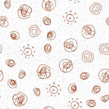 Hand Drawn Snowflakes Christmas Seamless Pattern. Subtle Flying Snow Flakes on chalk snowflakes Background. Artistic chalk handdrawn snow overlay. Uncommon holiday season decoration.