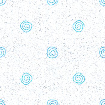 Hand Drawn Snowflakes Christmas Seamless Pattern. Subtle Flying Snow Flakes on chalk snowflakes Background. Alluring chalk handdrawn snow overlay. Divine holiday season decoration.