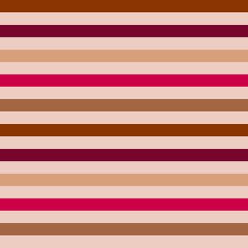 Hand drawn seamless pattern with minimalist lines, stripes striped abstract geometric design. Beige brown red pink print, trendy bold warm colors, creative stroke doodle