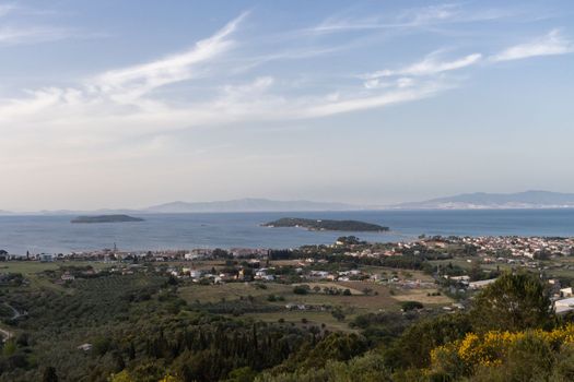 Karantina Island landscape in Izmir, iskele Urla (Quarantine Island)