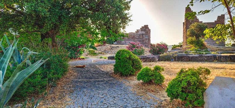 Ancient place of the historical Myndos gate between Gumbet and Bodrum city