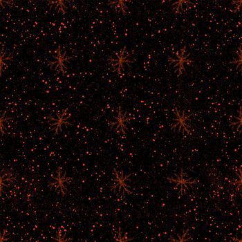 Hand Drawn Snowflakes Christmas Seamless Pattern. Subtle Flying Snow Flakes on chalk snowflakes Background. Appealing chalk handdrawn snow overlay. Noteworthy holiday season decoration.