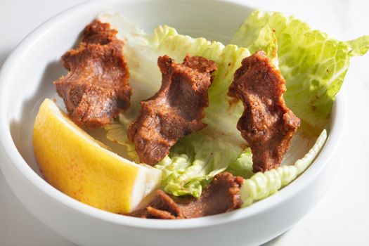 Raw meatball (Çiğ Köfte) Turkish food