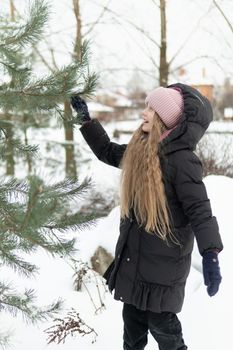 person young beautiful winter tree xmas woman home girl christmas happy holiday celebration