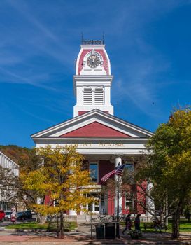 Montpelier, VT - 2 October 2022: Vermont State Court House building in Montpelier, Vermont.