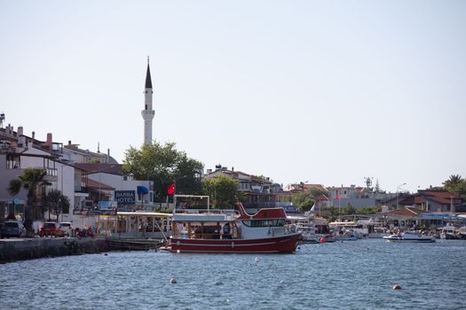 Cesmealti / Urla / Izmir / Turkey, MAY 11, 2020, Views from a small sea town