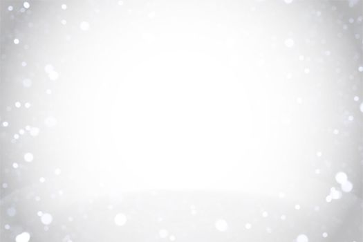 Winter background. Gray-white and snow-white color. A lot of falling, flying snowflakes. Abstraction. Copy space. Free space. Snowfall. Raster.