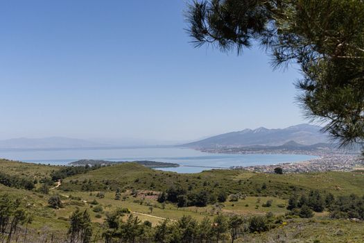 iskele-karantina/ Urla / Izmir / Turkey, MAY 11, 2020, Views from a small sea town