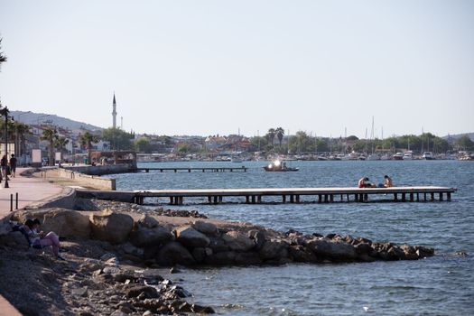 Cesmealti / Urla / Izmir / Turkey, MAY 11, 2020, Views from a small sea town