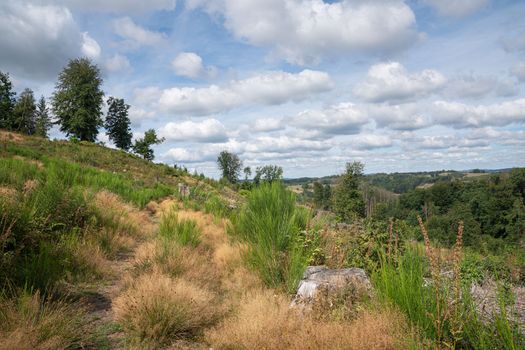 Long distance hiking trail Bergischer Panoramasteig, Bergisches Land, Germany