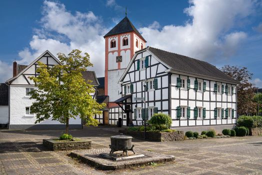 ODENTHAL, GERMANY - SEPTEMBER 16, 2022: Historical center of village Odenthal on September 16, 2022 in Bergisches Land, Germany