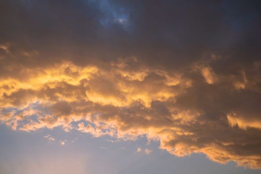 Evening sky with dramatic clouds