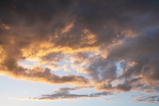 Evening sky with dramatic clouds