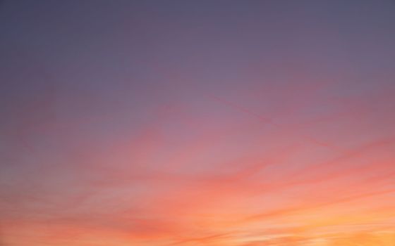 Evening sky with pastel-colored clouds